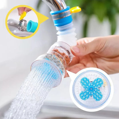 360° Rotating Faucet Extender Splash Filter For Kitchen Sink