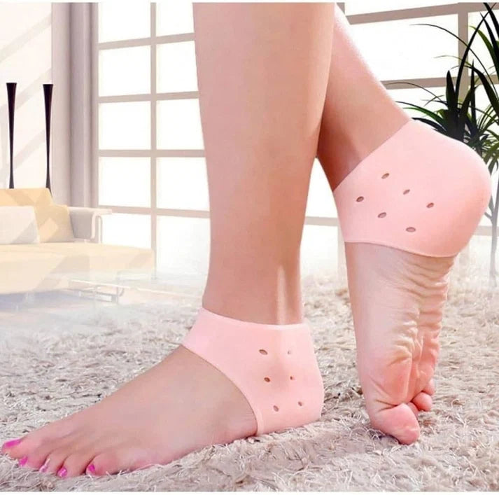 🦶 Silicone Heel Gel Socks – Soft &amp; Comfortable