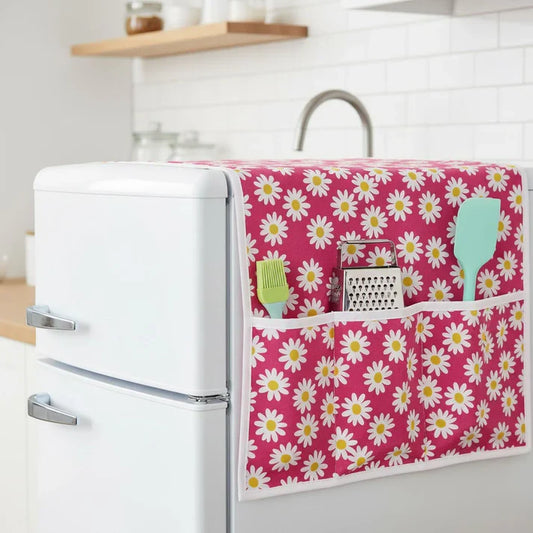 Anti Dust Fridge Cover With Storage Compartments