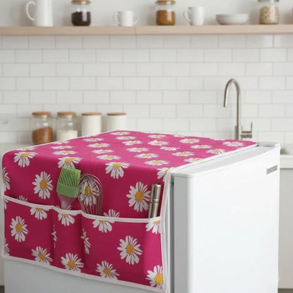 Anti Dust Fridge Cover With Storage Compartments